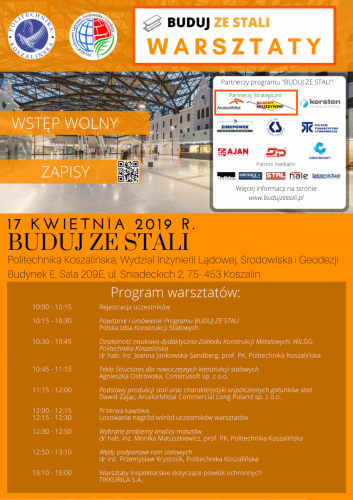 Warsztaty Politechnika Koszalińska Program